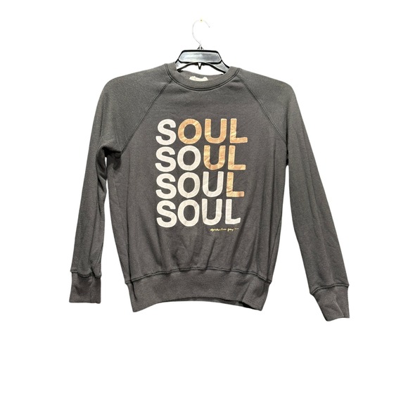 Spiritual Gangster Tops - Spiritual Gangster Soul Sweatshirt Women XS Black Graphic Raglan Pullover
